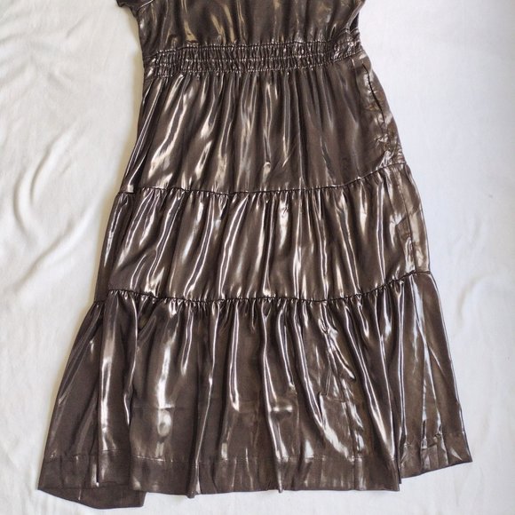 Anthropologie Somerset Maxi Dress Shine Edition 2X NEW Plus Size Metallic Maxi - Picture 10 of 11